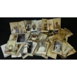 Photography - a collection of cabinet cards and photographs, various group and individual portraits;