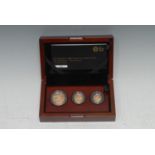 Coins, GB, Elizabeth II, The Sovereign 2015 Three-Coin Premium Set, Fifth Portrait - First