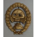 A Spanish Civil War German Condor Legion tank crew badge, a museum quality replica of a very rare