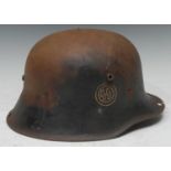 A WWII Relic Austrian M17 SS-VT helmet