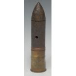 An inert WWI Austrian 37mm trench gun round