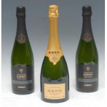 Champagne - Krug Grande Cuvée 165 Ème Édition Brut, 12%, 750ml, labels good, seal intact, (1); two