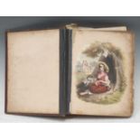 An early 19th century lady's commonplace book or drawing-room album, compiled and illustrated with