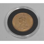 Coin, GB, Queen Victoria, 1892, gold sovereign, capsuled, EF, [1]