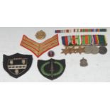 Medals, World War Two, set of six, for 2038408 Gnr. D.G. Riddall R.A., comprising 1939-1945 Star,