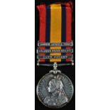 Medals, Queen's South Africa Medal [QSM], renamed to 2366 Pte J Lynch Bedford Regt, clasps for South