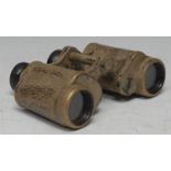 A pair of WWII German Africa Corps DAK binoculars, dated 1938