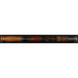 Police History - a Victorian truncheon, polychrome painted with the crowned VR cypher above a