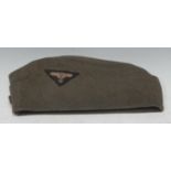 A WWII German SS-VT overseas side cap, RZM-SS label inside