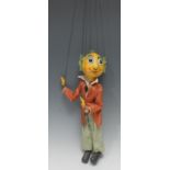 Pelham Puppets SL Mr Turnip, SL Range, thick cast moulded head, metal coil to top, painted features,