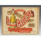 Advertising, R.R La Gauloise - an early 20th century French rectangular pictorial showcard,