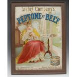 Advertising, Liebig Company's - a 19th century rectangular pictorial showcard, depicting a young