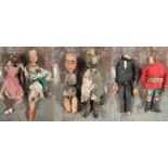 Puppetry - a collection of mid-20th century marionette puppets, some only part complete or in need