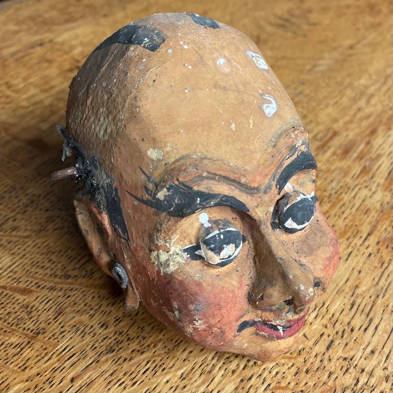 Puppetry - a collection of mid-20th century sculpted painted papier-mâché and carved wooden - Image 5 of 11