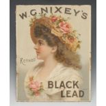 Advertising, W.G.Nixey's - a late 19th century rectangular pictorial showcard, depicting a