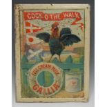 Advertising, Gallia - an early 20th century rectangular tin pictorial advertising sign, depicting