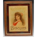 Advertising, Macfarlane Lang & Co - a late 19th century rectangular pictorial crystoleum type