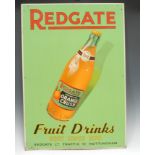 Advertising, Nottinghamshire Interest - a rectangular tin pictorial advertising sign, Redgate