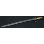 A 19th century French bayonet and scabbard