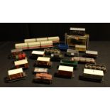 Model Railway - a collection of OO Gauge tanks wagons, wagons and carts including Palitoy Mainline