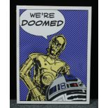 Pictures and Prints - Movie Memorabilia - an Officially Licenced Star Wars Canvas, We're Doomed C3PO