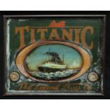A wood and resin painted sign, Titanic - The Legend Lives On, 40cm x 50cm