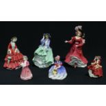 A Royal Doulton figure of the year, Patricia, HN3365, 22.5cm; others, Top o'the Hill, HN1833;