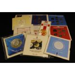 UK collector?s coins. 1987 BU £1 in mint folder, also Royal mint BU specimen sets 1983-1990