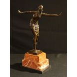 D. H. Chiparus, after, Phoenician Dancer, Art Deco style bronzed figure, 48.5cm high