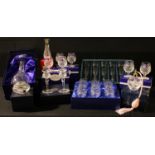 Glassware - Stuart hand cut lead crystal, a set of six tumbler style drinking glasses, boxed; a