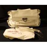 Salvatore Ferragamo `Sofia` Handbag - a classic Limited Edition Sofia in porcelain calfskin with