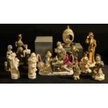 A Capo-di-monte figure of a lady; a Royal Worcester Marion figure, Limited Edition No.418 of 500,