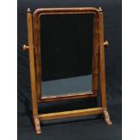 A George III mahogany dressing table mirror, 51cm high