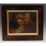 Continental School (17th/18th century) Religious Family Scene oil on board, 24cm x 31cm