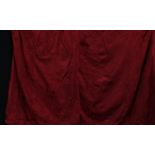 Textiles - a pair of vintage velvet curtains