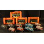 Four Hornby Railways OO Gauge R732 ?Consett Iron? operating ore wagons, each boxed; other unboxed