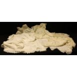 Textiles - a child's silk christening gown; a cotton christening gown; a baby's Stevex smock;