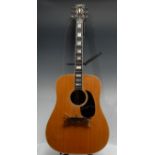 A Gibson Heritage Custom Acoustic guitar Kalmazoo USA, spruce top, ebony neck. Serial number