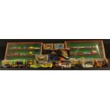 Diecast Vehicles - models by Brumm, Solido, Eligor, Rio, etc, some boxed; two display cases