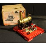 A Mamod Twin Cylinder Superheated Steam Engine, boxed