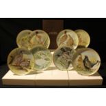A set of twelve Franklin Porcelain collectors plates, Gamebirds of the World, each boxed