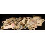 Stamps - a quantity of stamps, loose and mounted; covers, etc