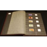 Stamps - GB listed varieties (17) and minor constant flaws (22) in stockbook, all mint and many in