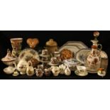 Ceramics - a Rumtopf jar; Japanese coffee set; Italian jardinieres; Wedgewood; Masons; Westover;