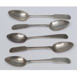 Scottish Provincial Silver - Perth - an Oar pattern teaspoon, Charles Murray, c.1825; another,