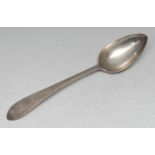 A Scottish provincial silver Pointed Old English pattern tablespoon, Thomas Davie, Greenock c.1820