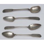 Scottish Provincial Silver - a Fiddle pattern sugar spoon, William Simpson, Banff, c.1815; a