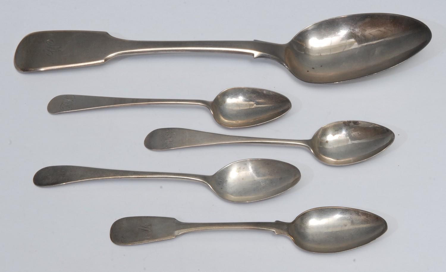 Scottish Provincial Silver - Aberdeen - an Old English pattern teaspoon, James Erskine, Aberdeen c.