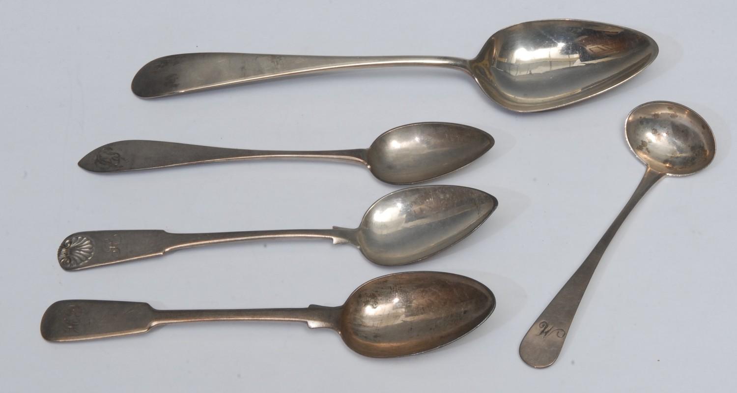 Scottish Provincial Silver - Perth - a George III silver Pointed Old English pattern dessert