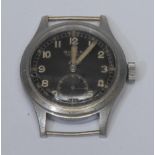 Buren - A World War II period British Military issue stainless steel gentleman's wristwatch,